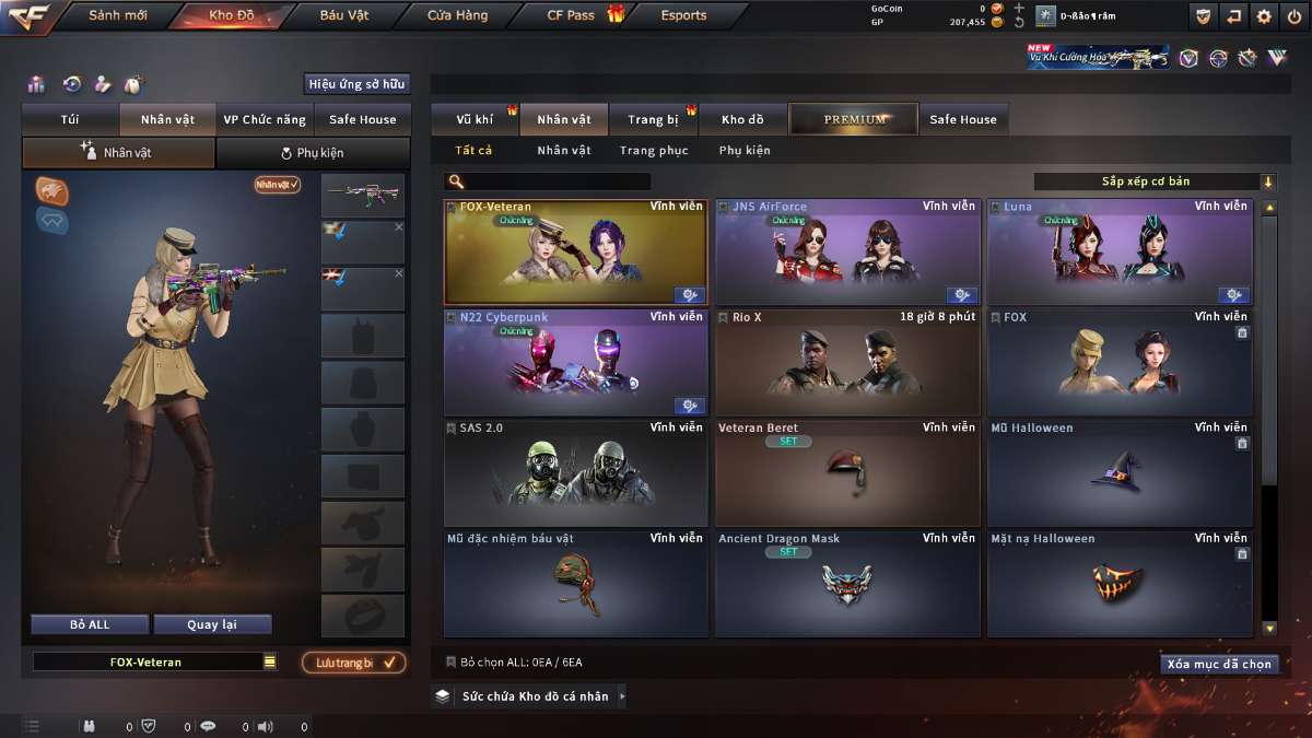 shop acc cf uy tin gia re